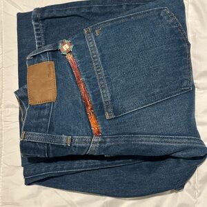 Madewell Denim with Tan Patch